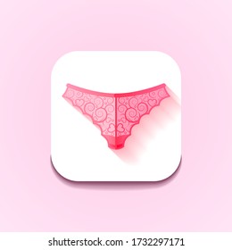Underpants Dress Logo Vector Symbol Sexy