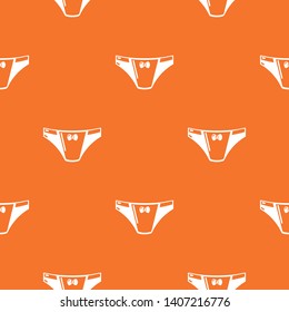 Underpants girl pattern vector orange for any web design best