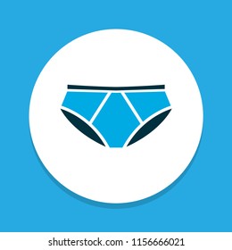 Underpants icon colored symbol. Premium quality isolated panties element in trendy style.