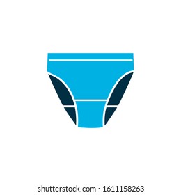 Underpants icon colored symbol. Premium quality isolated underwear element in trendy style.