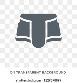 Underpants icon. Underpants design concept from Clothes collection. Simple element vector illustration on transparent background.