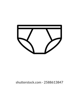 underpants icon Flat illustration sign