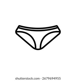 Icono de calzoncillos estilo plano aislado. Vector