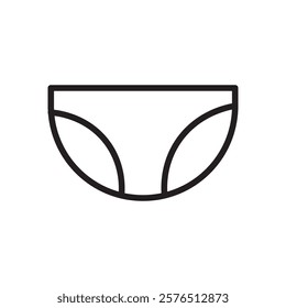underpants icon Outline vector for web ui