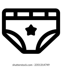 underpants icon vector illustration asset element