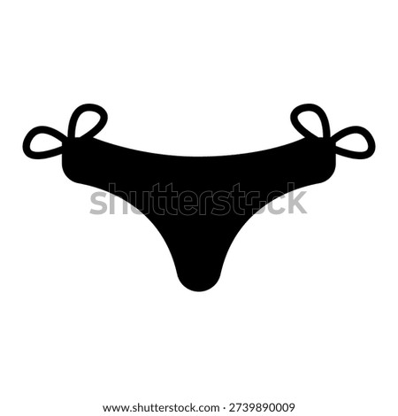 Underpants icon vector. Underwear  Illustration sign. Drawers symbol. pants logo.