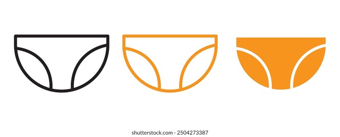 underpants icon web design in vector