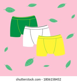 Underpants. Modern set of men's underwear.	