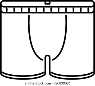  underpants outline icon