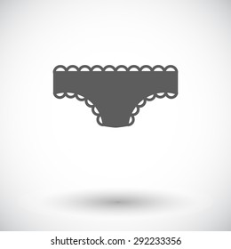 underpants. Single flat icon on white background. Vector illustration.