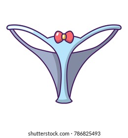 Underpants string icon. Cartoon illustration of underpants string vector icon for web
