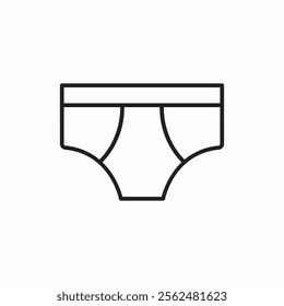 underpants underwear icon sign vector
