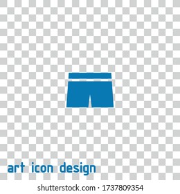 underpants vector icon on isolated background