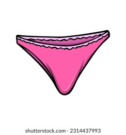 ilustración del vector de calzoncillos, aislado en fondo blanco, vista superior