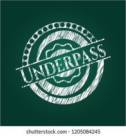 Underpass chalkboard emblem