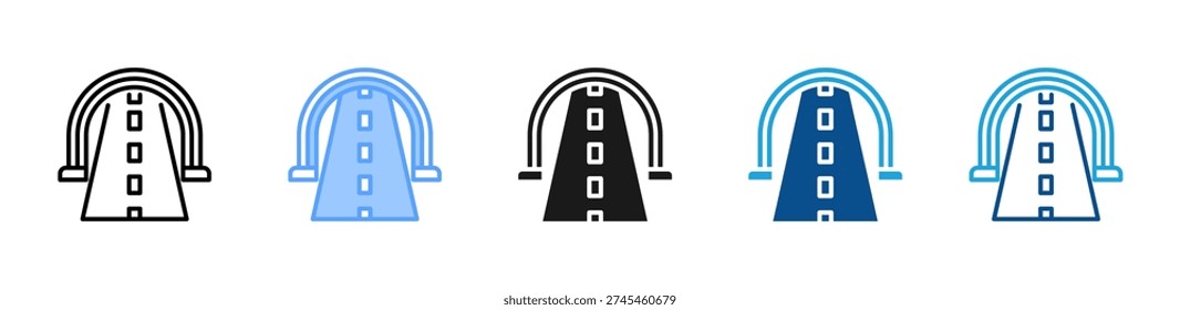 Underpass icon multiple style and collection