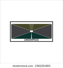 UNDERPASS ROAD ICON VECTOR ILLUSTRATION SYMBOL DESIGN