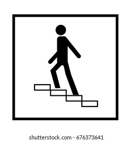Underpass sign black in square on white background. Icon a pedestrian place for person. Symbol safety traffic human on road. Label for banner about tunnel. Design element. Vector illustration