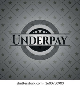 Underpay dark icon or emblem. Vector Illustration. Detailed.