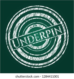 Underpin chalkboard emblem