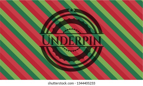 Underpin christmas badge.