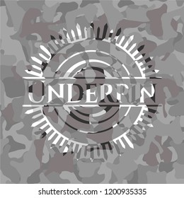 Underpin grey camo emblem