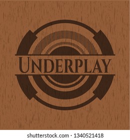 Underplay wood emblem