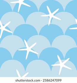  Undersea Blue background pattern illustration