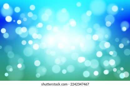 Undersea bokeh soft light abstract background, Vector eps 10 illustration bokeh particles, Background decoration