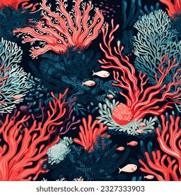  Undersea Euphoria: Patterns Unveiled - Coral Reef Pattern