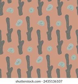 Undersea seamless pattern retro style