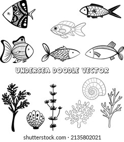 Undersea World, Doddle Vector Set