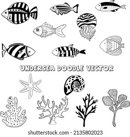 Undersea World, Doddle Vector Set