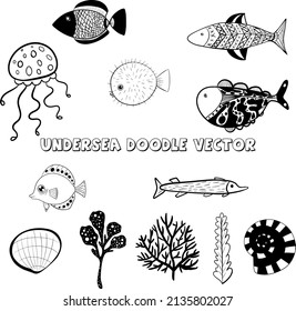 Undersea World, Doddle Vector Set