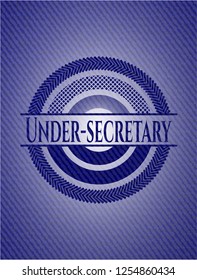 Under-secretary denim background
