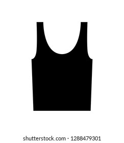 Undershirt icon tank top vector isolated on white background eps 10