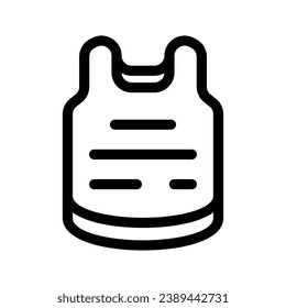 Undershirt Icon Vector Symbol Design Illustration