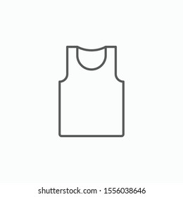 undershirt icon, vest vector illustration