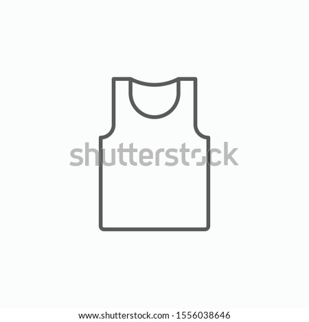 undershirt icon, vest vector illustration