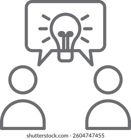 Understand crisis management icon with black outline style. hand, trust, head, isolated, quality, interaction, mind. Vector Illustration