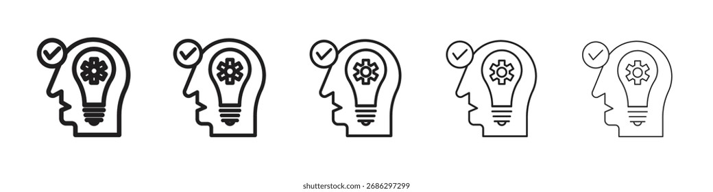 Compreender o conjunto de vetores simples do ícone. Ilustração gráfica