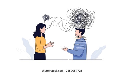 Understanding the complexities of human communication and how thoughts become tangled in misunderstanding