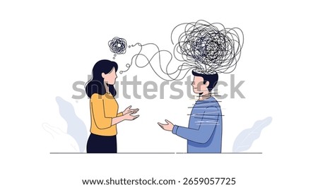 Understanding the complexities of human communication and how thoughts become tangled in misunderstanding