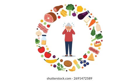 Compreender a ligação entre a dieta e o envelhecimento do cérebro. .