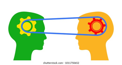 Understanding, exchange information - stock vector