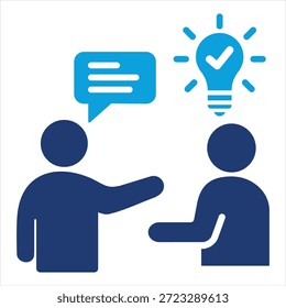 Descripción del estilo de icono azul plano