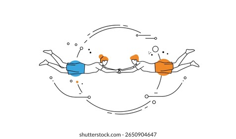 Understanding human connection and its flow in a circular dynamic system