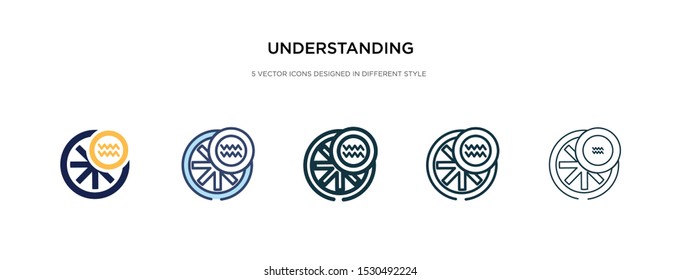 understanding icon in different style vector illustration. two colored and black understanding vector icons designed in filled, outline, line and stroke style can be used for web, mobile, ui