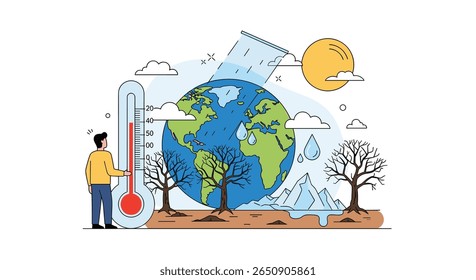 Entendendo o impacto do aumento das temperaturas globais em nosso planeta e vida