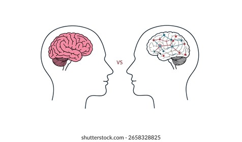 Understanding neural networks versus biological brains a comparative analysis of cognitive processes